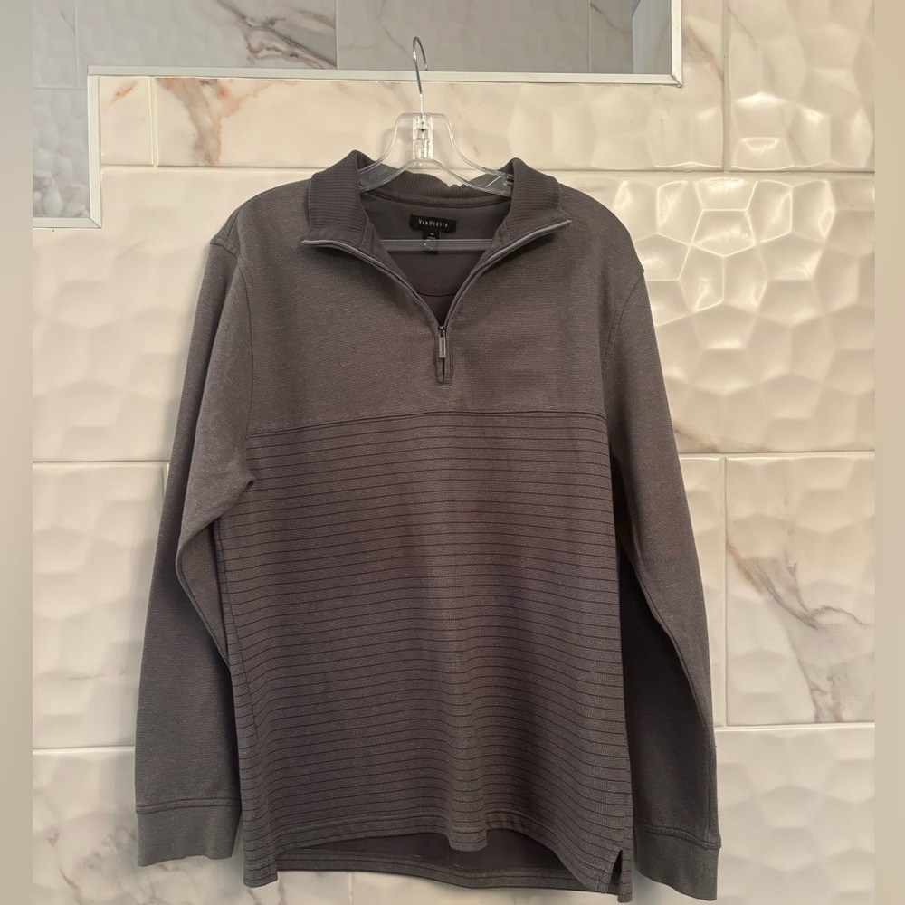 Van Heusen Charcoal Quarter-Zip Pullover